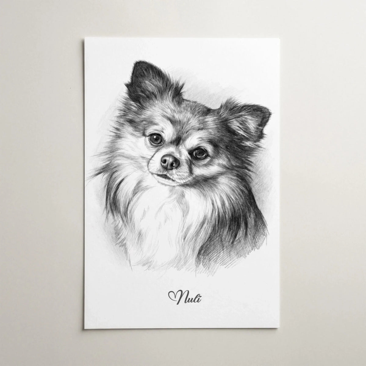 Hundeportrait im Bleistift-Stil - Poster