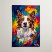 Hundeportræt i popkunststil efter dit foto - plakat
